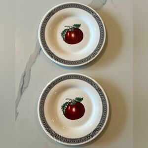 Set of 2 Vintage Pfaltzgraff Farmers Market Tomato Side Plates